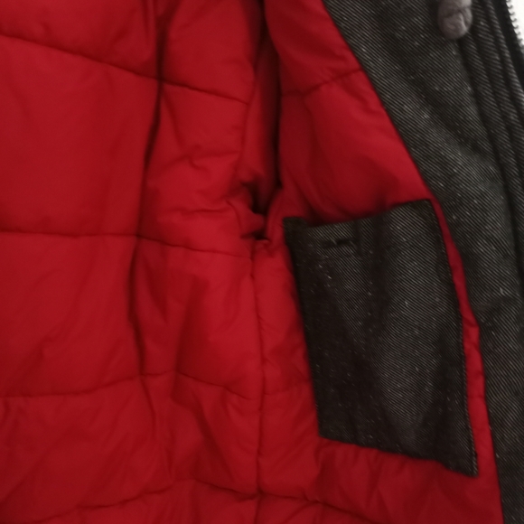 Quiksilver Gray Denim Winter Jacket Sz S - Picture 11 of 15